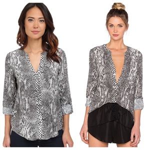 Soft Joie Animal Print Button down blosue